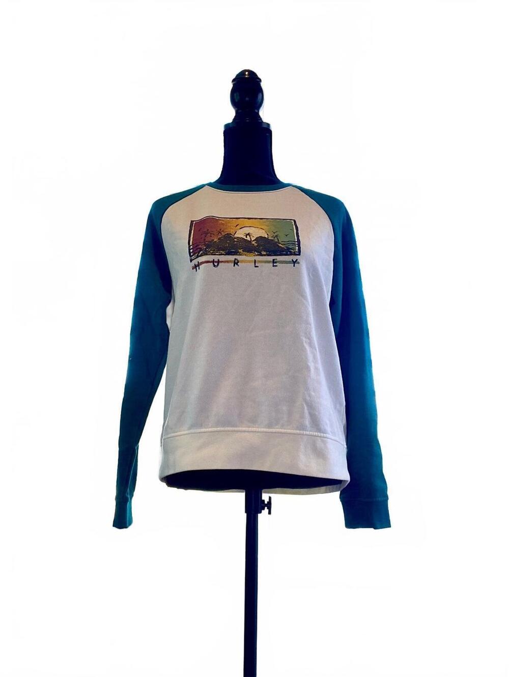 Hurley Women's White Crewneck Sweatshirt